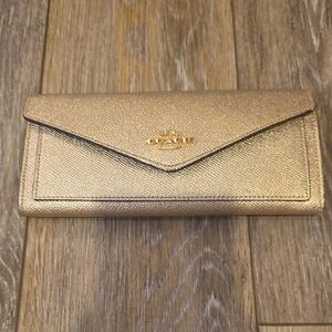 Coach Metallic Gold Women's Wallet